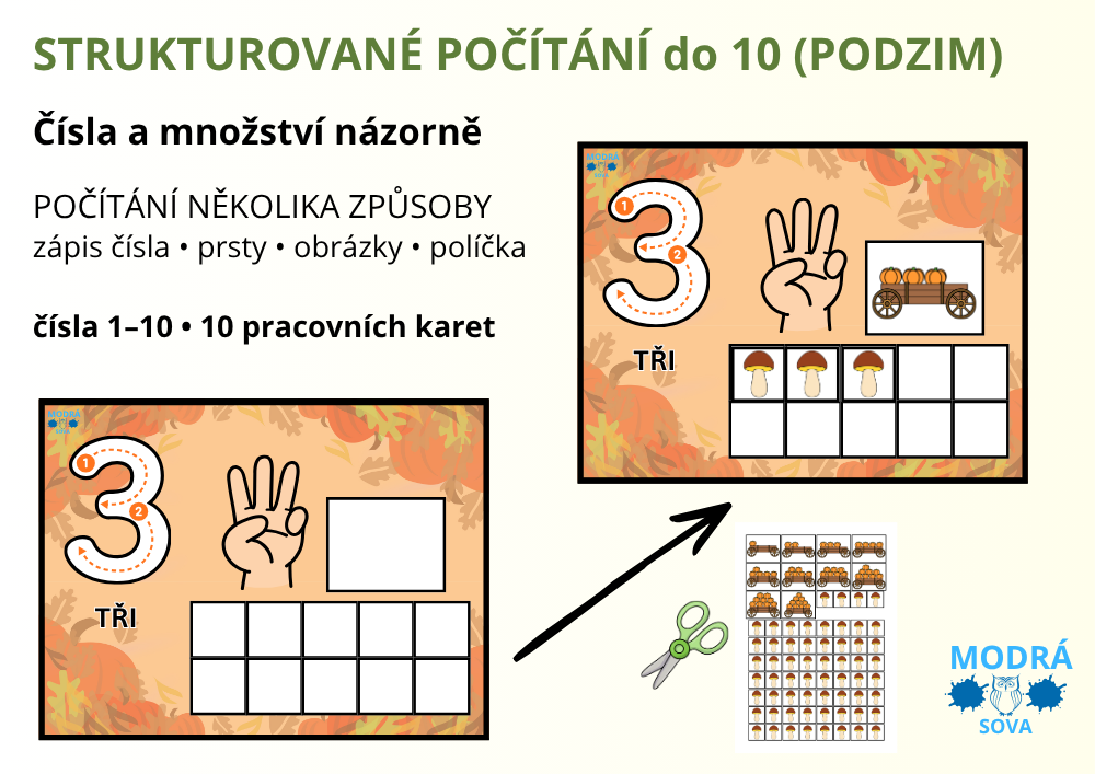Strukturované počítání do 10 (podzim)