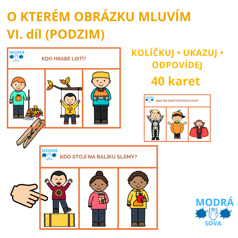 O kterém obrázku mluvím? VI. díl - Podzim (40 karet)