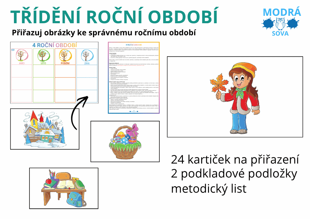 Třídění 4 roční období