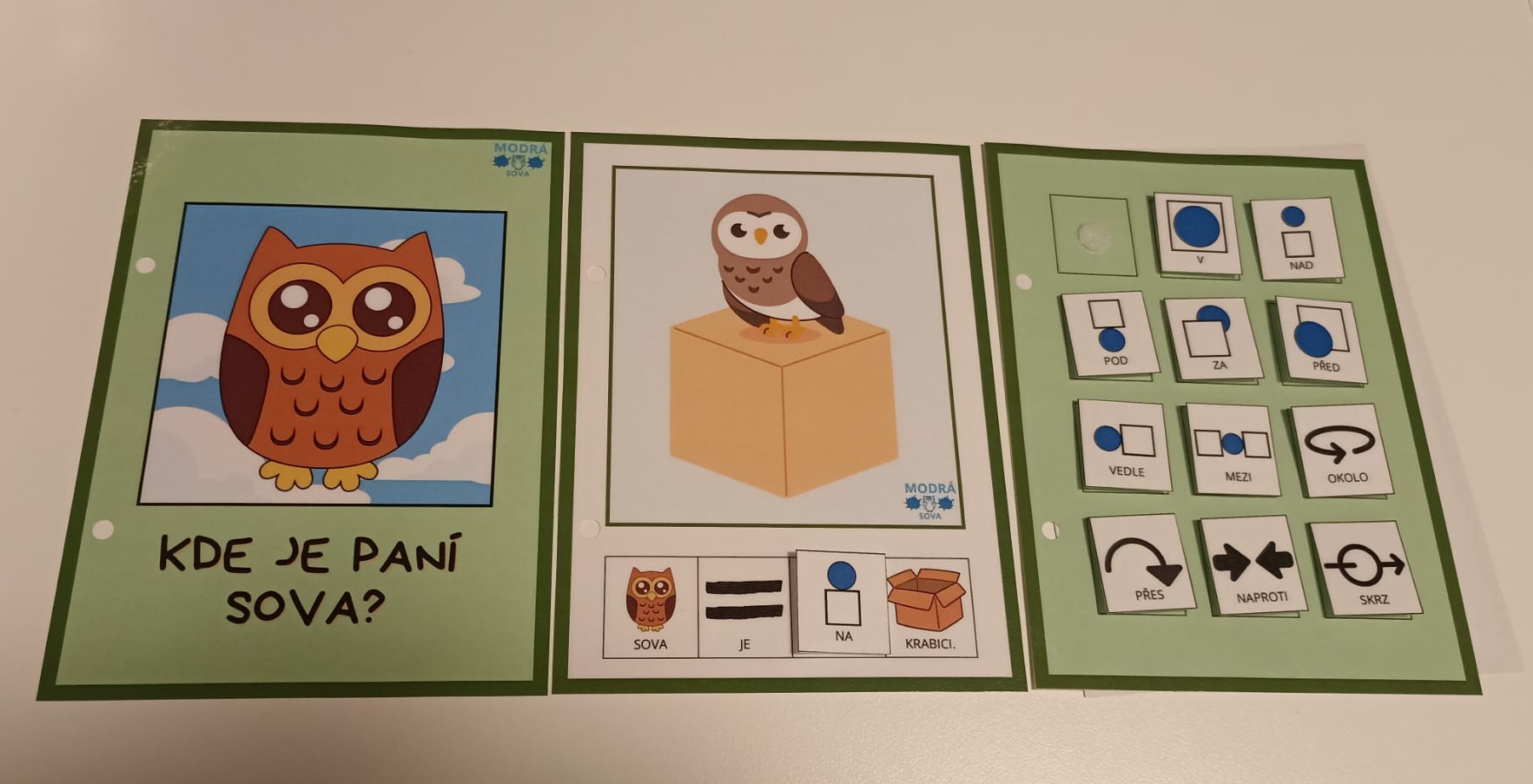 Kde je paní Sova? (knížka s předložkami)