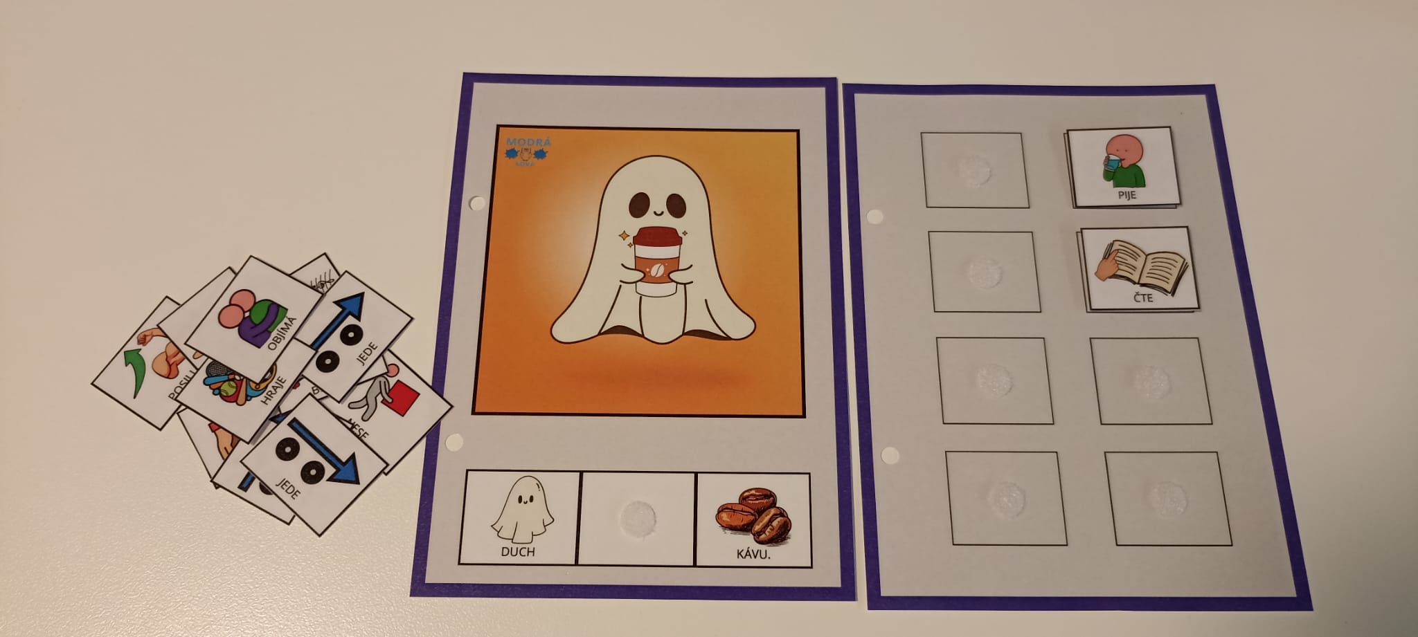 Aktivity pana Ducha (procvičování sloves)