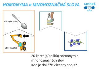 Čeština dětem - Homonyma a mnohoznačná slova 