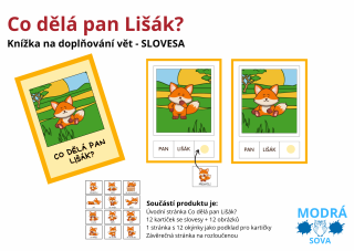 Co dělá pan Lišák? (knížka se slovesy)