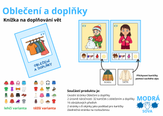 Oblečení a doplňky (knížka na doplňování vět)