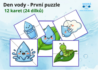 Kapička Maruška slaví Den vody - první puzzle