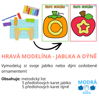 Hravá modelína - jablka a dýně